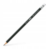 Faber-Castell: HB grafitni svinčnik z radirko na koncu, 1 kos