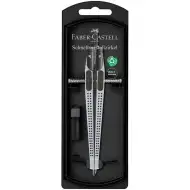 Faber-Castell: Hitro nastavljiv šestilo GRIP – v srebrni barvi, z ergonomsko obliko
