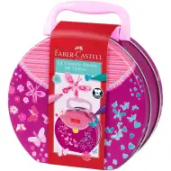 Faber Castell: Komplet 33 Connector flomastrov v kovinskem kovčku z metuljem