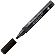 Faber-Castell: Permanentni marker črn alkoholni flomaster s poševno konico