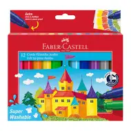 Faber-Castell: Pralni 12-delni set debelih flomastrov