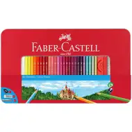 Faber-Castell: komplet barvic v kovinski škatli, 60 kos