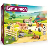 Faunica: 25-delni komplet igrač s konji - Woodyland