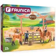Faunica: Konjeniški center s konji in jahači 23-delni igralni set - Woodyland