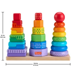 Fisher-Price Barvni sortirnik oblik in piramida za zlaganje - Mattel slika 2