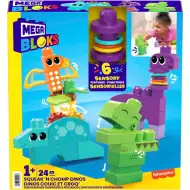 Fisher-Price: Dino gradbeni komplet igrač 24 kosov - Mega Bloks