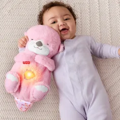 Fisher-Price: Rožnata dremava vidra s funkcijami - Mattel slika 2