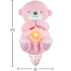 Fisher-Price: Rožnata dremava vidra s funkcijami - Mattel slika 3