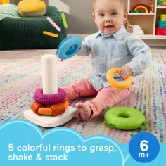 Fisher-Price: Senzorični Rock-A-Stack™ piramida obročev - Mattel slika 2