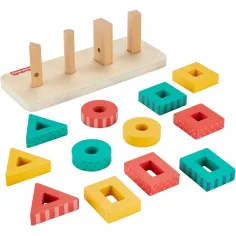 Fisher-Price: Wood lesena vstavljanka za razvoj oblik - Mattel slika 3