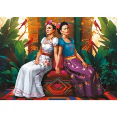 Frida Kahlo Dva obraza ena duša 1000-delni Premium plus kakovostni puzzle - Trefl slika 2