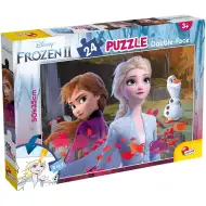 Frozen 2 2-v-1 24-delni puzzle in pobarvanka 50x35 cm – Lisciani