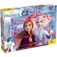 Frozen 2 2 v 1 60-delni puzzle in pobarvanka 50x35 cm – Lisciani