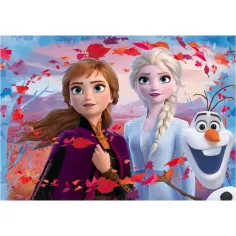 Frozen 2 2 v 1 60-delni puzzle in pobarvanka 50x35 cm – Lisciani slika 2