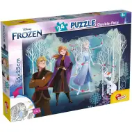 Frozen 2 v 1, 24-delni puzzle in pobarvanka 35x25 cm - Lisciani