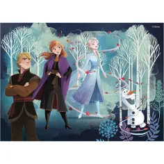 Frozen 2 v 1, 24-delni puzzle in pobarvanka 35x25 cm - Lisciani slika 3