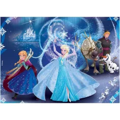Frozen 2 v 1, 24-delni puzzle in pobarvanka 50x35 cm – Lisciani slika 2