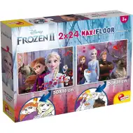 Frozen 2 v 1 maxi 2x24-delni puzzle in pobarvanka 50x35 cm - Lisciani
