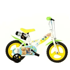 Furry Fun otroško kolo z motivom psov in mačk, velikost 12 - Dino Bikes