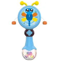 Glasbeni svet: Lesketajoča se žogica z bobni 17cm slika 2