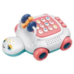 Glasbeno in svetlečo želvino otroško telefon v dveh različicah 20cm slika 3