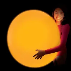 Glowzilla Wubble svetleča mehurčkasta žoga v neonsko oranžni barvi, 75 cm slika 2