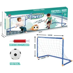 GoalBuddies: Nogometni Gol Set z Žogo in Tlačilko 45x32x25cm slika 3