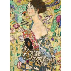 Gustav Klimt: Dama z lepezo 1000-delna sestavljanka - Trefl slika 2