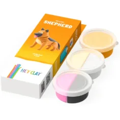 Hey Clay: Pihe-puha komplet za modeliranje kužka nemškega ovčarja slika 2