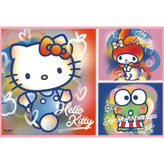 Hello Kitty in prijatelji 2x200-delna sestavljanka - Trefl slika 2