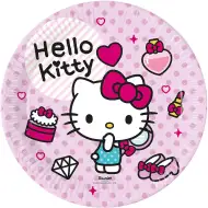 Hello Kitty komplet 8 papirnatih krožnikov 23 cm