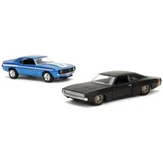 Hitri in drzni: 1969 Chevrolet Camaro in 1968 Dodge Charger Widebody 2-delni paket 1/32 merilo - Jada Toys slika 5