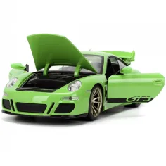 Hitri in drzni: 2007 Porsche 911 GT3 kovinski model avtomobila v merilu 1/24 - Jada Toys slika 3