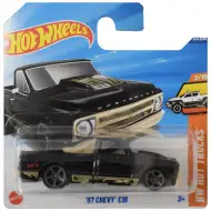 Hot Wheels: 67 Chevy C10 črni avtomobilček 1/64 - Mattel