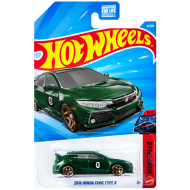 Hot Wheels: 2018 Honda Civic Type R zeleni avtomobilček 1/64 – Mattel