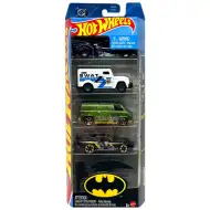 Hot Wheels: Batman vozila, komplet 5 avtomobilčkov - Mattel