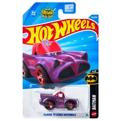 Hot Wheels: Batmobil iz klasične TV-serije, vijoličen avtomobilček v merilu 1:64 - Mattel