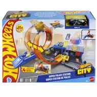 Hot Wheels City: Super policijska postaja s kompletom steze in avtomobilčkom - Mattel