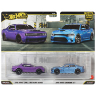 Hot Wheels: Deluxe 2018 Dodge Challenger SRT Demon in 2015 Dodge Charger SRT, komplet 2 avtomobilčkov v merilu 1:64 - Mattel