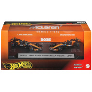 Hot Wheels F1 komplet dveh igračnih avtomobilčkov - McLaren: Norris + Piastri - Mattel