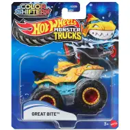 Hot Wheels Monster Truck: Great Bite spreminje barvo, miniavto 1/64 - Mattel