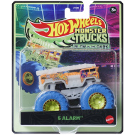 Hot Wheels Monster Trucks: 5 Alarm, avtomobilček 1/64, ki sveti v temi – Mattel