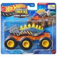 Hot Wheels Monster Trucks: Big Rigs šestkolesni Motosaurus vlečno vozilo 1/64 – Mattel