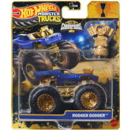 Hot Wheels Monster Trucks: Rodger Dodger zmagovalni monster avtomobilček s pokalom 1/64 - Mattel