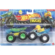 Hot Wheels Monster Trucks: Wave Wrecker proti Duck N Roll - komplet dveh avtomobilčkov 1/64 - Mattel