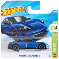 Hot Wheels: Porsche Taycon Turbo S majhen modri avtomobilček 1/64 - Mattel