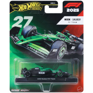 Hot Wheels Premium: KICK Sauber F1 Team #27 avtomobilček Formule 1 1/64 - Mattel