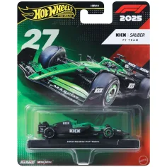 Hot Wheels Premium: KICK Sauber F1 Team #27 avtomobilček Formule 1 1/64 - Mattel