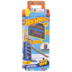 Hot Wheels: Turbo startna garaža z 2 majhnima avtomobilčkoma - Mattel