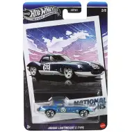 Hot Wheels: Vintage Jaguar Lightweight E‑Type avtomobilček 1/64 – Mattel